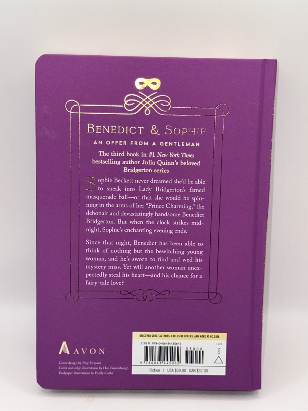 Bridgerton: An Offer from a Gentleman by Julia Quinn - Embellished hardcover - Picture 5 of 7